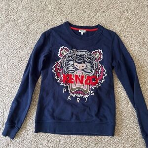 Kenzo Blue Tiger Sweatshirt Iconic Design